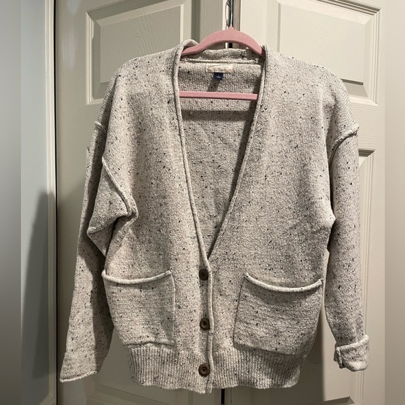 Universal Thread Sweaters - Universal Thread cream and brown speckled cardigan